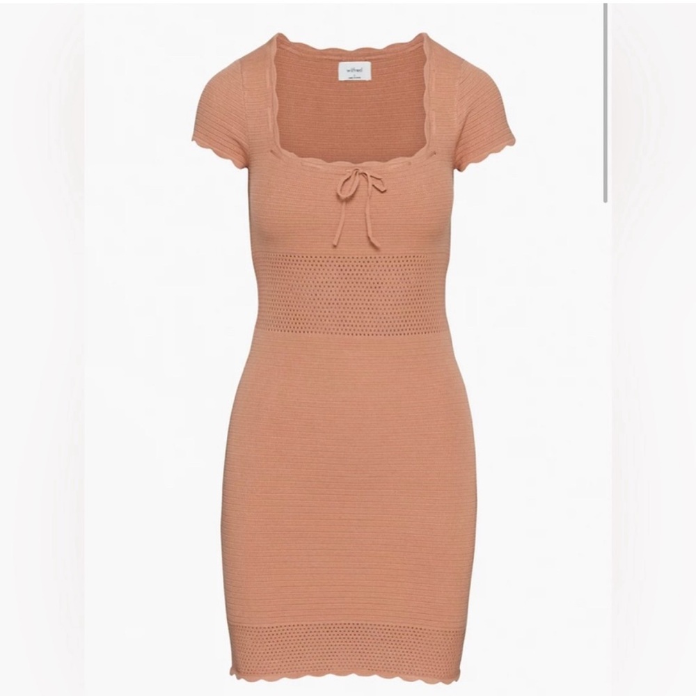 Aritzia Peach Mini Dress